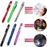 1PCS Reusable LED Medical Penlight Flashlight With Pupil Gauge Pocket Clip-TI00782-Veeddydropshipping